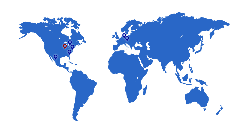 carte des représentants commerciaux des machines à cintrer les fils